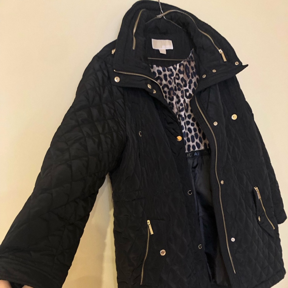 Michael Kors quilted jacket with hood women’s size XXL petite